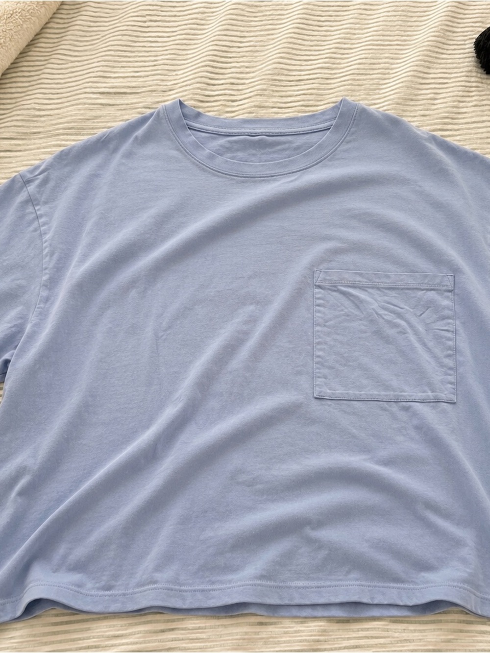 aerie Light Blue Short-Sleeve Pocket Tee